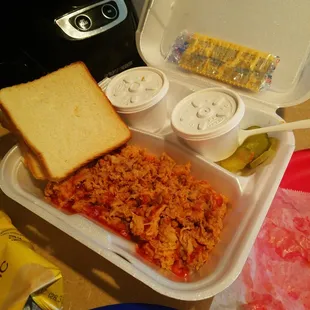 Kinda small a portion for 9 bucks. Pulled pork.