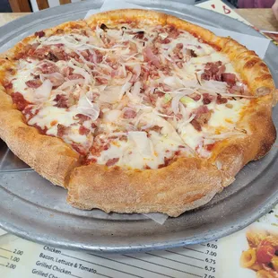 Onion and Bacon Pizza