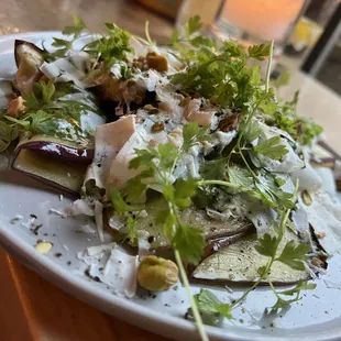 a plate of food on a table