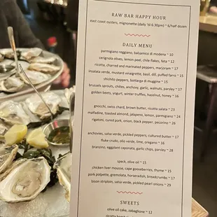 Happy Hour Menu (December 2021)