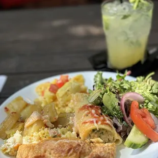 Delicious plate from the brunch