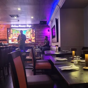 sushi and sashimi, interior