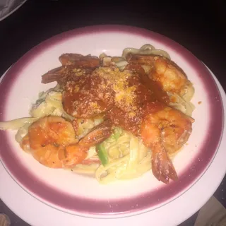 Pips Signature Dish Creole Fettuccini