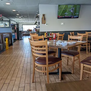 Seating is plentiful, environment is basic