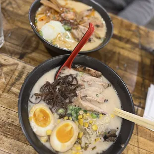 Tonkotsu Ramen and Spicy Miso Ramen