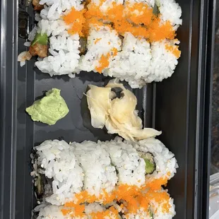 Shrimp Tempura and California Roll