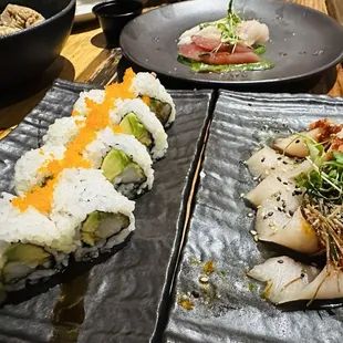 sushi and sashimi, food, sashimi, sushi