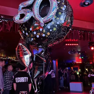 a large number of balloons