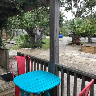 Every room has outdoor dining and seating