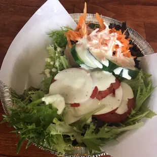 Delectable salad.