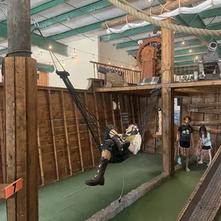 Inside the pirate ship