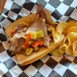 Hot Italian beef