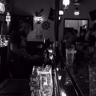 people sitting at the bar