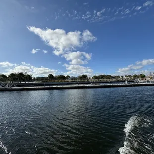On a clear day, a water taxi is a great way to see Downtown Tampa's Riverwalk.