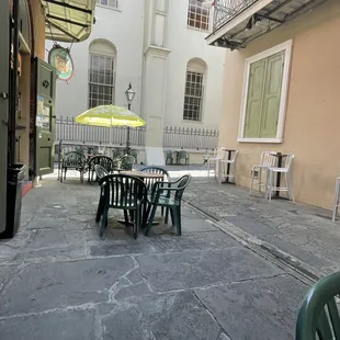 outside