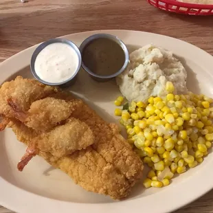 Fish special and I added shrimp