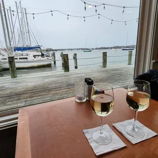 Window view is pretty even on a rainy day