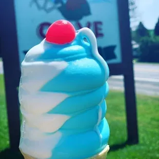 My fave yearly yogurt the Patriotic twist. Blue raspberry cream with !