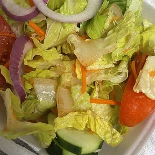Day old side salad?