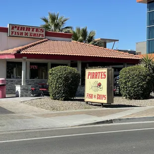 the front of the restaurant