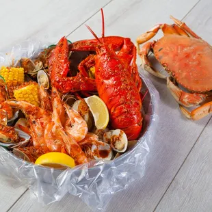 Bag of Boiled Seafood w/ PK's Special Sauce