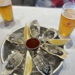 Oysters and 805 beers