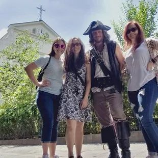Walking the streets with a Pirate!