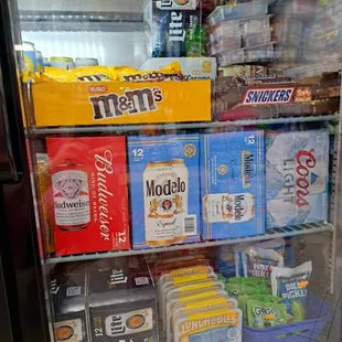 Lots of COLD  BEER  and cold snacks.