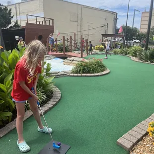 knocking down the long putts!