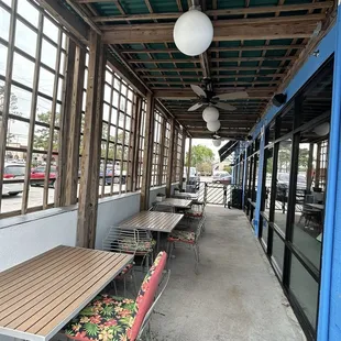 outside seating