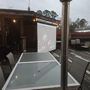 Projector playing music videos &amp; music