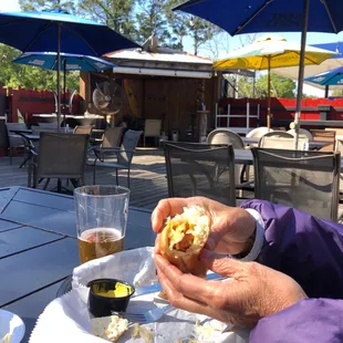 a man eating a sandwich