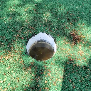 Another hole with dirty water.