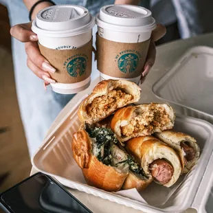 Piroshkis and Starbucks.. Not much else to ask for!