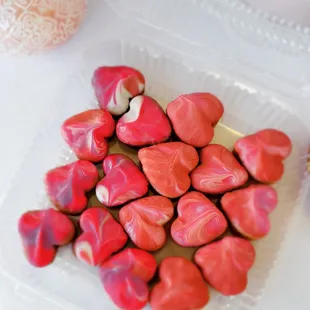 Heart shaped macarons