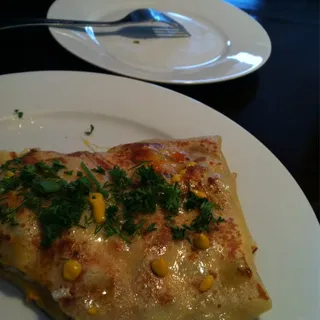 Italian Sausage and Cheese Crepe