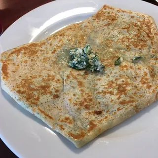 Spinach and Cheese Crepe