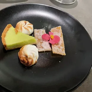 Dessert, with an amazing key lime tart