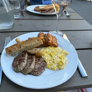 Egg platter for brunch