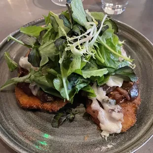 Pankobreaded eggplant