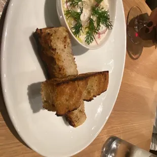 Trout dip (with very little bread)