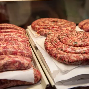 Sausages made fresh daily
