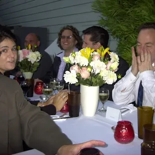 Banquet in garden - Kevin &amp; Brian