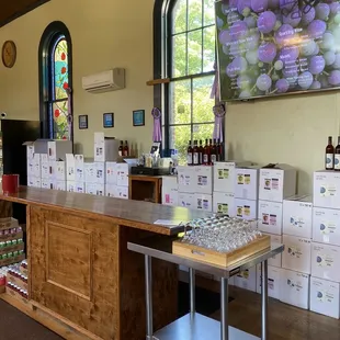 Inside the winery