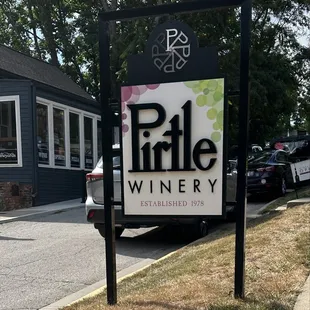 Pirtle Winery sign