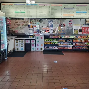 the inside of a restaurant