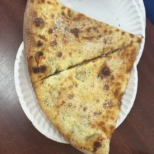 My neighbor, he loved the white pizza he got