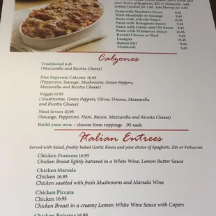 menu, pizza