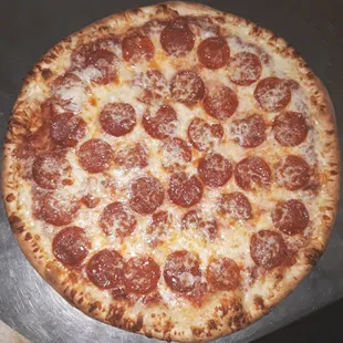 Pepperoni pizza.