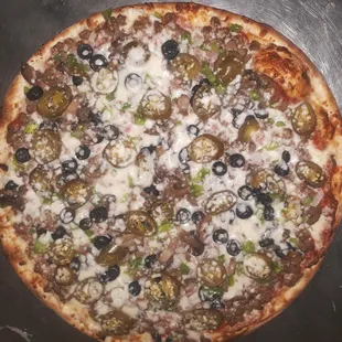 Veggie with jalapeños.